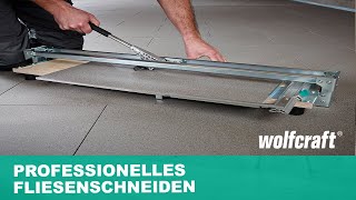 Fliesenschneider TC 710 PW Professionelles Fliesenschneiden  wolfcraft [upl. by Blockus260]