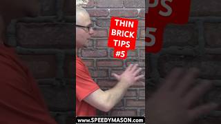 THIN BRICK TIPS  Striking Joints at Thumbprint Ready diy tips masonry thinbrick shorts [upl. by Adnohs]