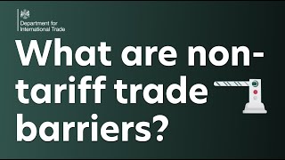 What are nontariff trade barriers [upl. by Dermott]