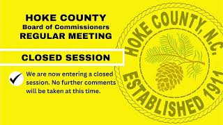 Hoke County Board of Commissioners Meetings Live Stream 1222024 7pm [upl. by Buchanan]