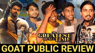 🔴GOAT Public Review  GOAT Movie Review  GOAT Movie public review  GOAT Review  Vijay Fans review [upl. by Lamdin]