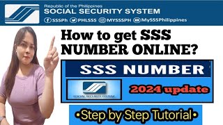 SSS NUMBER ONLINE REGISTRATION 2024 How to get SSS NUMBER online [upl. by Aicilef280]