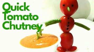 Quick Tomato Chutney I 1min Chutney I Easy to make I Breakfast recipes I By Shashi Suresh [upl. by Trabue]