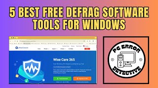 5 Best Free Defrag Software Tools For Windows [upl. by Ecyac]