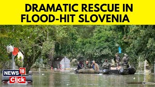 Floods In Slovenia  Floods Hit SloveniaForcing Evacuations And Disrupting Transport  English News [upl. by Suixela]