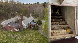 Inside an ABANDONED 1500000 Lakefront Mansion  FOUND SECRET BASEMENT ENTRY [upl. by Nibas]