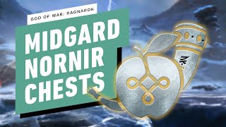 God of War Ragnarok  All Nornir Chests Midgard [upl. by Droffig974]