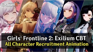 Girls Frontline 2 All Character Recruitment Animation CBT version [upl. by Dorette931]