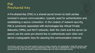 PSK  Preshared Key [upl. by Alexa967]