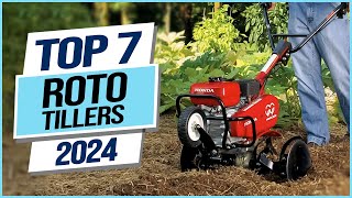 Top 10 Best Roto Tillers 2024 [upl. by Suirradal]