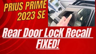 Toyota 2023 2024 Prius Prime Rear Door Latch Recall UPDATE [upl. by Dode]