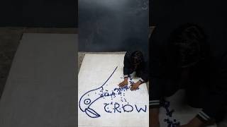 Crow drawing youtubeshorts salmanart786 shots viralshorts viral trending [upl. by Ardnassak]