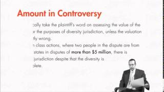 Module 33 Diversity Jurisdiction [upl. by Branden]