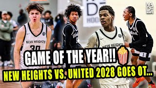 GAME OF THE YEAR New Heights vs Team United 2028 OT Thriller 🍿🔥 [upl. by Eelik]