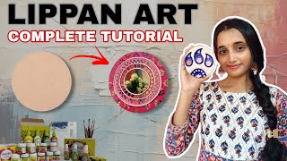 Lippan Art For Beginners  Full Course in 13 minutes 😍 [upl. by Staci233]