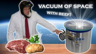 We exposed BEEF to the vacuum of space then ate it [upl. by Aibat]