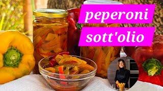 Peperoni sottolio a crudo Rosariarinaldispeedychef [upl. by Eiznekcam58]