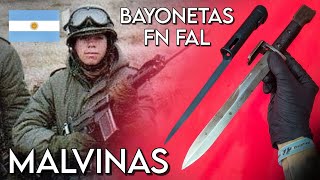 BAYONETAS ARGENTINAS GUERRA MALVINAS  FN FAL [upl. by Inaluiak972]