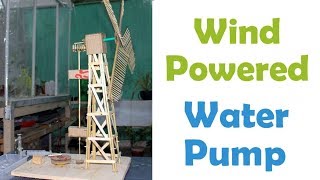 Working Project of wind powered water pump [upl. by Attiuqahs]