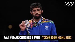 Ravi Kumar takes home silver  Tokyo2020 Highlights [upl. by Ainigriv]