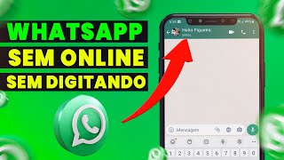 Como Usar WHATSAPP Sem Aparecer o ONLINE [upl. by Nnylsoj]