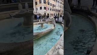 ROME 🇮🇹  Fontana della Barcaccia amp Scalinata di Trinita dei Monti 📍2024 shorts [upl. by Eon107]