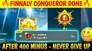 Day36 🇮🇳 Finally Reached Conqueror After 400 Minus  Solo FPPTPP Best Cnoqueror Tips  BGMI [upl. by Hines]