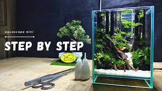 aquascape mini setup [upl. by Eanore]