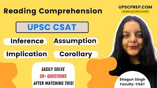 Score more marks in Reading Comprehension  UPSC Prelims  last minute strategy [upl. by Anawek75]