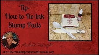 Tip  How to Reink Stamp Pads [upl. by Ennagroeg126]