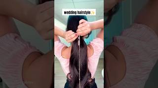 Wedding Hair style😱😍hairstyle weddinghairstyles viralvideo shorts youtubefeed makeup ytshorts [upl. by Reuven]