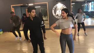 Janhvi Kapoor And Ishaan Khattar Dance Practice For The Song Zingaat For Dhadak [upl. by Arand585]