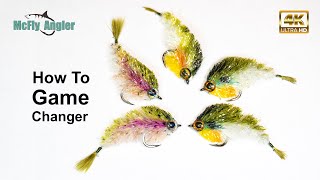 Micro Gamechanger Fly  most realistic baitfish pattern  McFly Angler streamer Fly Tying Tutorial [upl. by Wagoner]