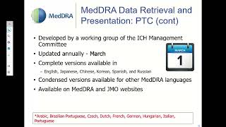 2023 04 26 Standardised MedDRA Queries SMQs [upl. by Einwat]