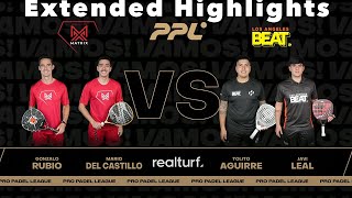 🇪🇸 HIGHLIGHTS Tolito  Leal vs Rubio  Castillo PRO PADEL LEAGUE MIAMI 2 Round Robin [upl. by Lananna]