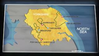 Official Route  2017 Tour de Yorkshire [upl. by Kedezihclem]