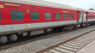 18046 Hyderabad Shalimar East Coast Express blasting through Kulgachia Station [upl. by Nasar]