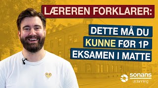 Dette må du kunne før 1P matteeksamen [upl. by Eseret]