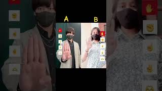 A and BTik tok challenge tutorial challenge 🔥 can you repeat this emojichallenge shortvideo [upl. by Reel]