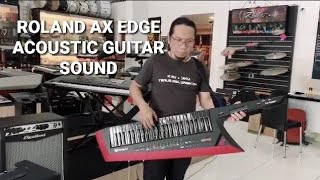 ROLAND AX EDGE  PRESET ACOUSTIC GUITAR SOUND [upl. by Aimil21]