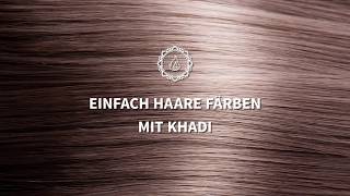 NATÜRLICH HAARE FÄRBEN mit khadi Pflanzenhaarfarbe  So gehts [upl. by Harac]