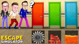 НАШ МОЗГ СЛИШКОМ УМЕН ДЛЯ ЭТОЙ ИГРЫ нет  3 НУБА vs КОМНАТА ЗАГАДОК В ESCAPE SIMULATOR [upl. by Olodort]