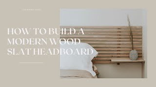 How to make your own DIY headboard for any size bed [upl. by Nalyk730]