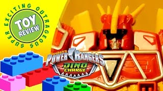 Dino Charge Megazord battles Villain Fury  Power Rangers Toy Review [upl. by Airalednac]