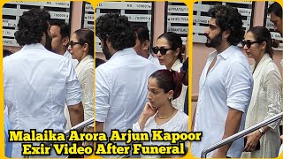 Emotional Malaika Arora and Caring Arjun Kapoor Leaving Together After Funeral of Her Father [upl. by Serg]