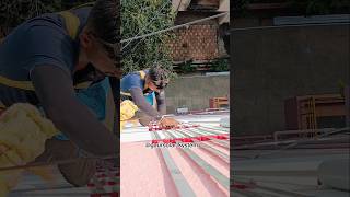 SolarPanel Earthing strip installation for solar panel Earthing shorts yt viralvideo [upl. by Ogilvie]