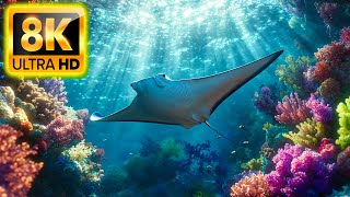 Underwater World 8K ULTRA HD – Marine Life Sea Animals and Coral Reef 8K 8K ANIMAL OCEAN [upl. by Negroj340]