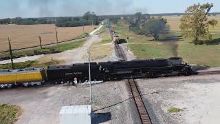 20241009  UP 4014 Big Boy Departing Valley Jct TX [upl. by Aknahs]