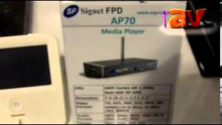 DSE 2013 Signet FPD Features Digital Media Player That Supports 4K Content [upl. by Retsae]