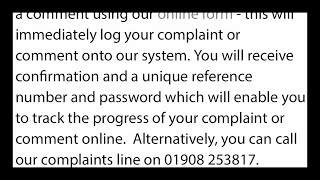 Milton Keynes Council  Filing a Complaint [upl. by Paradies]